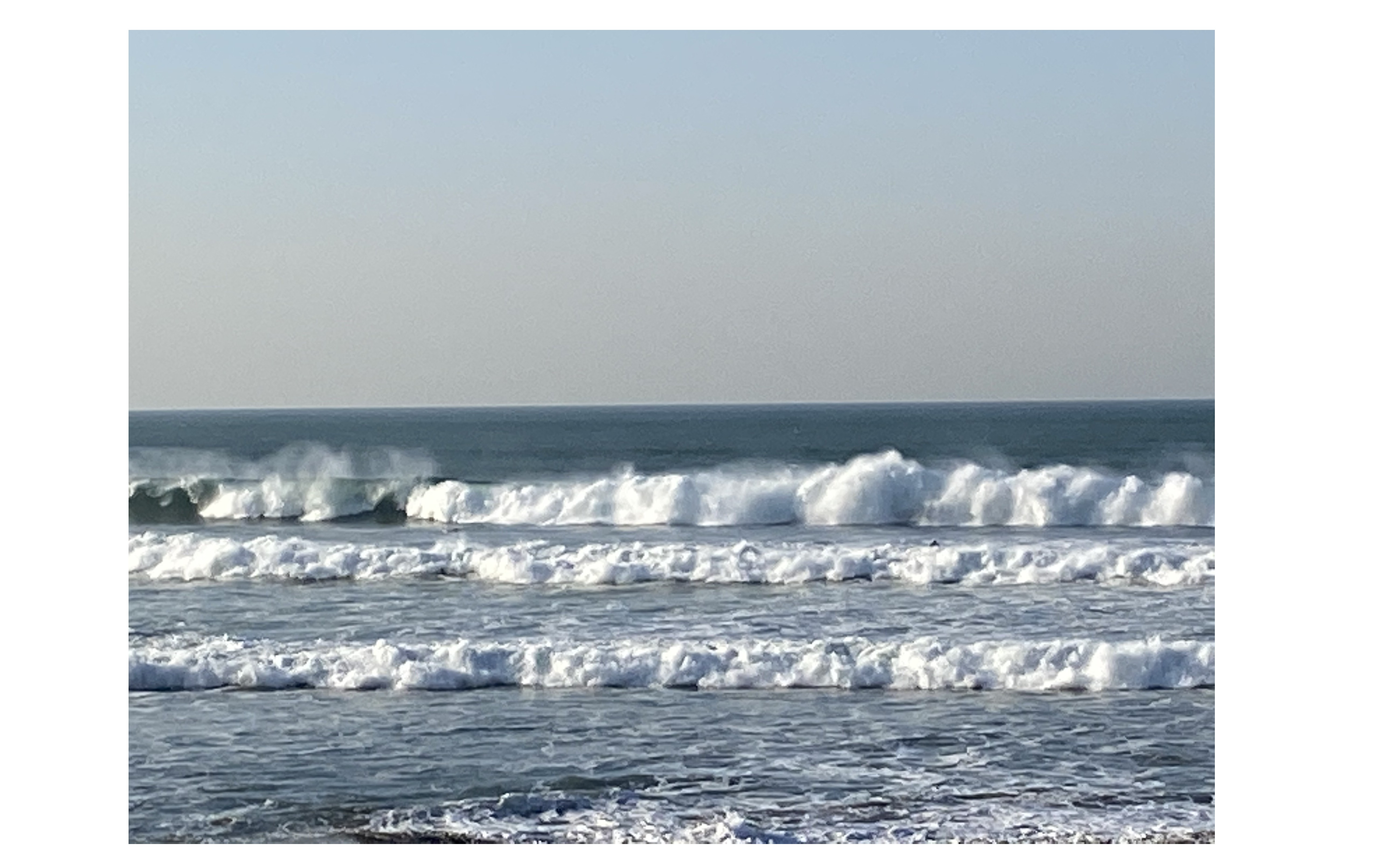 『台風波到来』