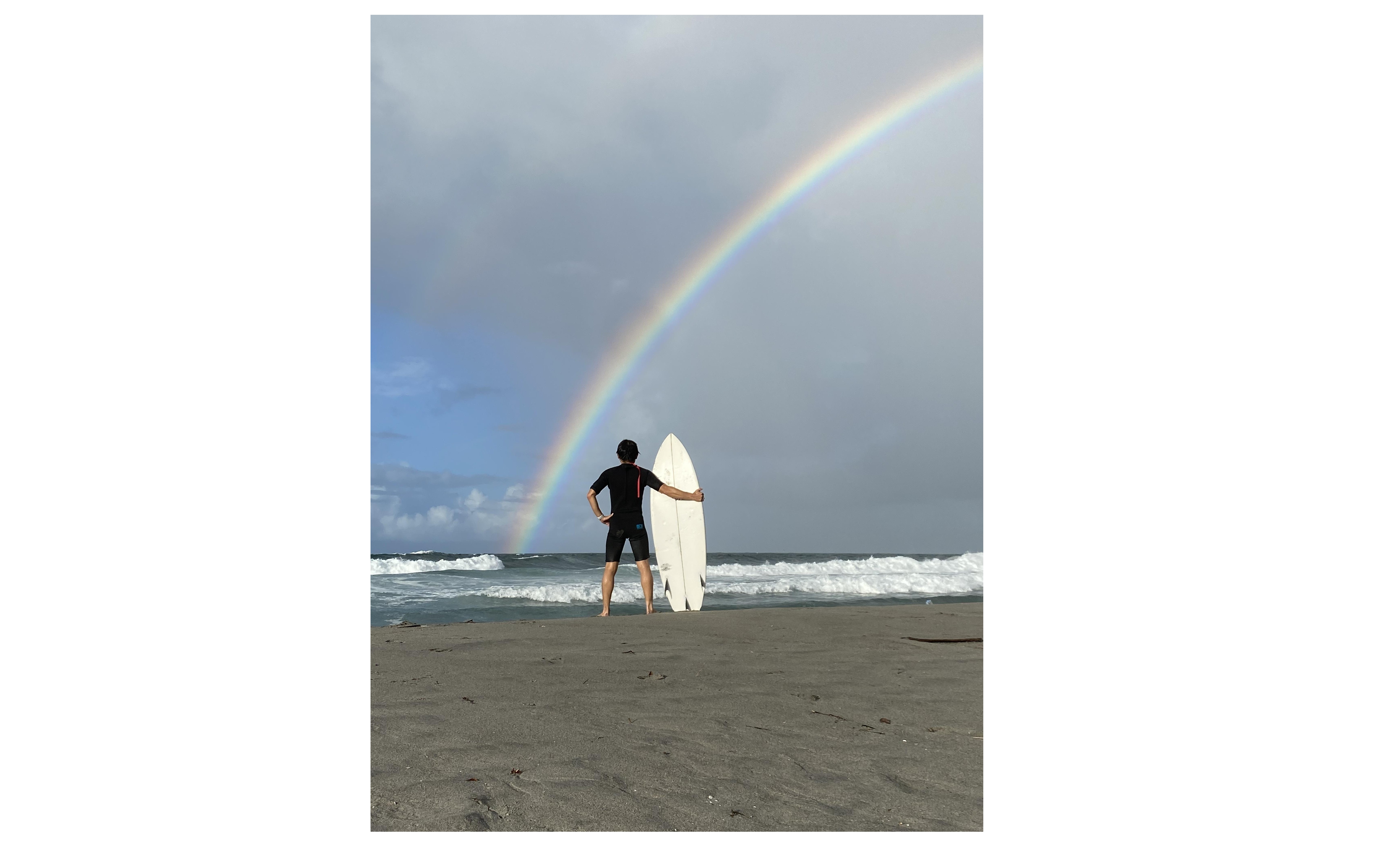 『奇麗な虹でした』