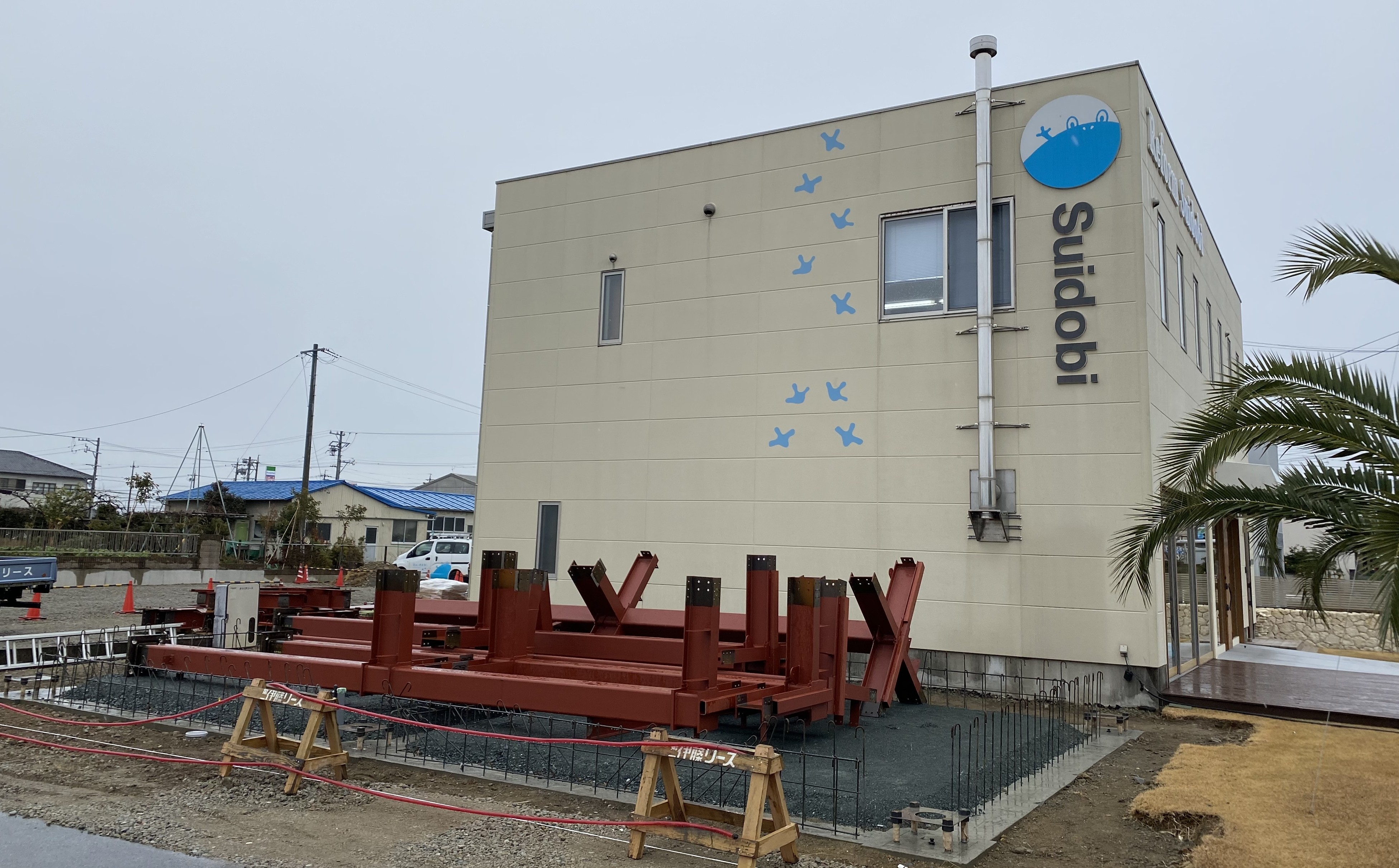 『オフィスリニューアル　増築部の上棟です！』