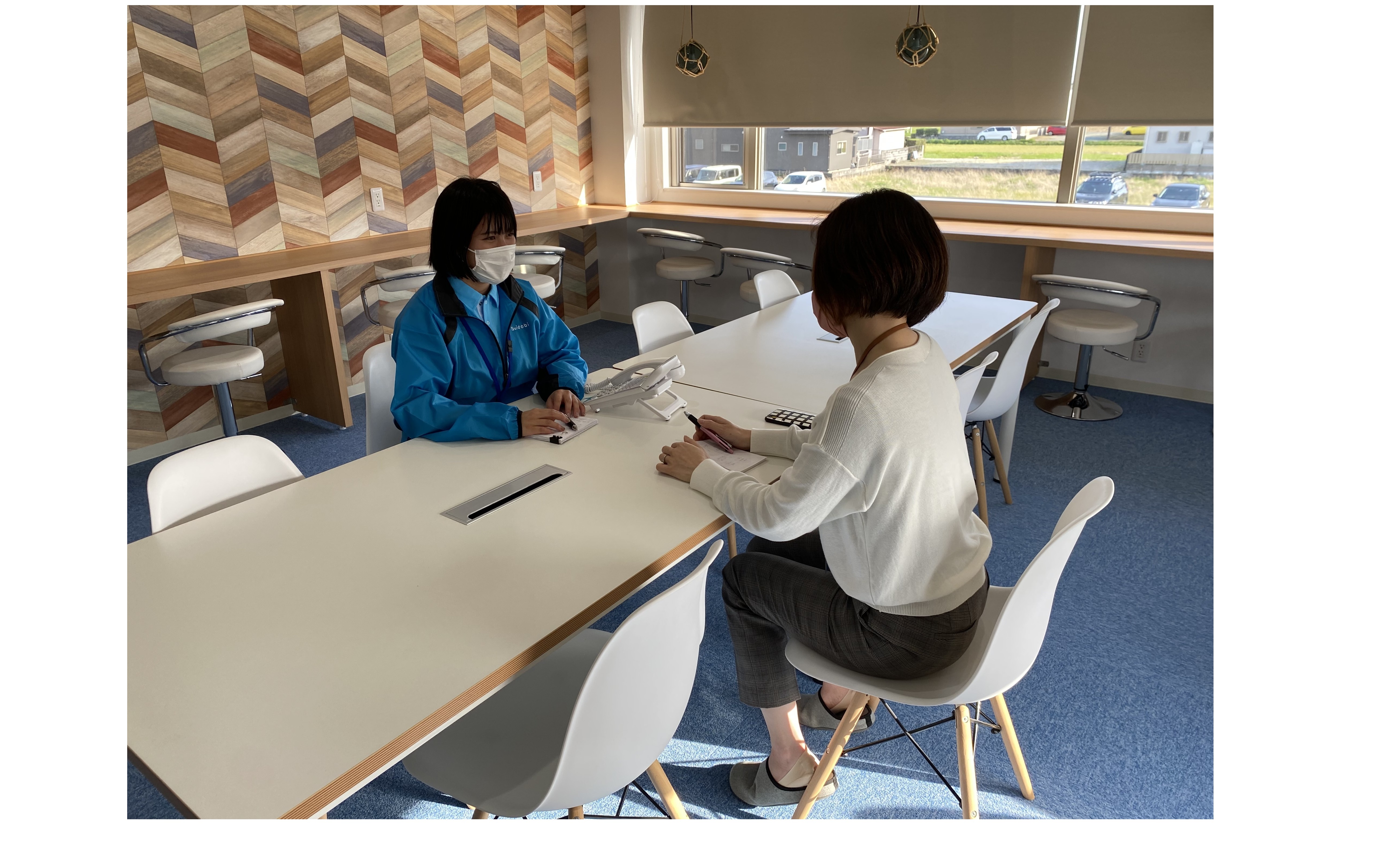 『新人研修始まっています』