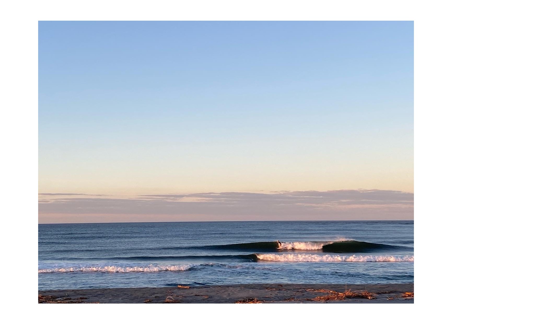 『週末は奇麗な波でした』