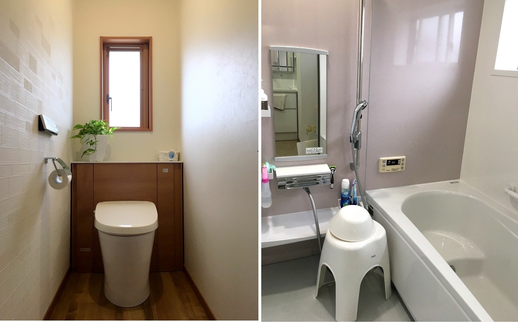 中古住宅を購入後に生活動線を改善！１つの空間にあったお風呂・脱衣所・トイレを快適にリフォーム！
