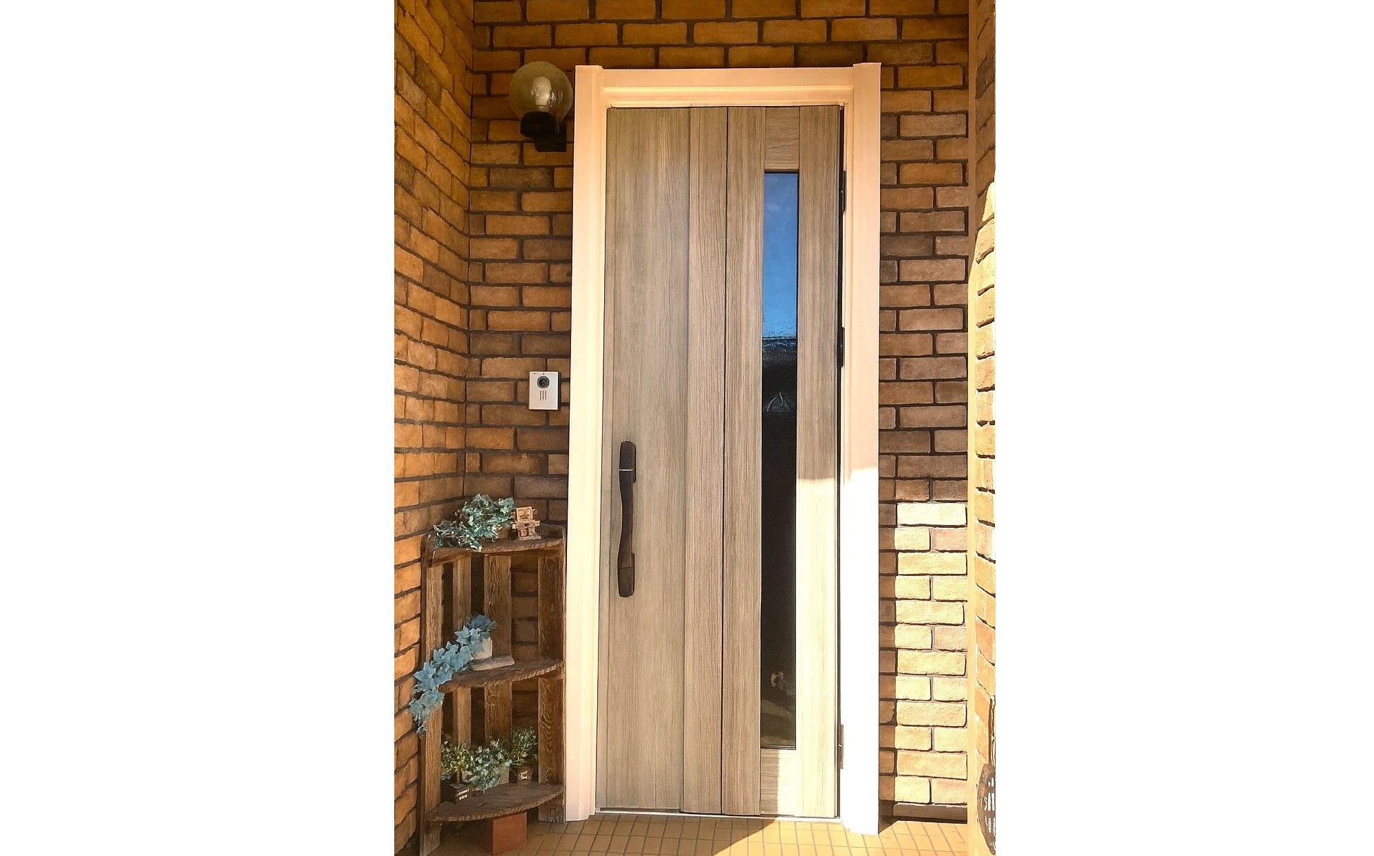 リモコンキーで便利に！　玄関ドア交換・内窓設置　浜松　リフォーム