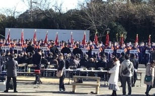 初めての出初式。