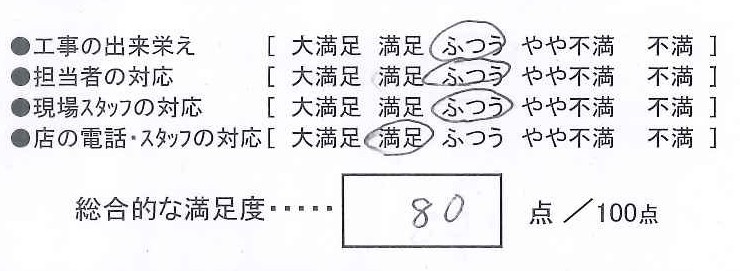 トイレ漏水確認作業